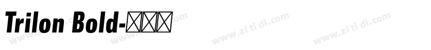 Trilon Bold字体转换 Trilon Bold字体转换